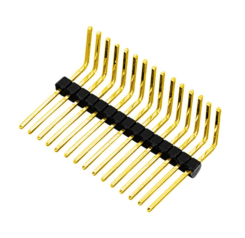 PH1.27mm Pin Header, Single Row Right Angle Type Board-to-board Connector Pin Connector 