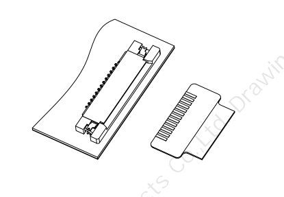 上接抽拉 0.7mm Pitch H1.2